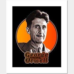 Retro George Orwell Tribute Posters and Art